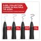 Sharpie S-Gel High-Performance Gel Pen, Retractable, Medium 0.7 mm, Assorted Ink Colors, Black Barrel, 4PK 2096174 - alternate 21